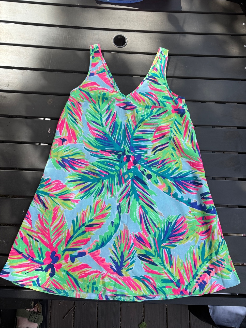 Lilly Pulitzer Neon Tropical Print Dress - Pink, Green, Blue